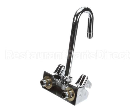 5F-4WLX03 T&S Brass Equip 4 Wall Mount Faucet W/ 3 Swivel Go