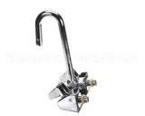 5F-4WLX03 T&S Brass Equip 4 Wall Mount Faucet W/ 3 Swivel Go