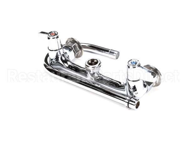 5F-8WLX05 T&S Brass Faucet Wall Mount 8 Centers 512 Swi