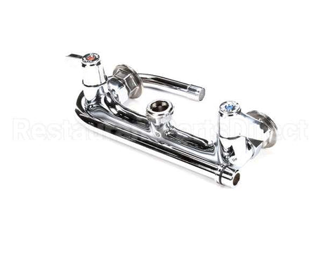 5F-8WLX05 T&S Brass Faucet Wall Mount 8 Centers 512 Swi