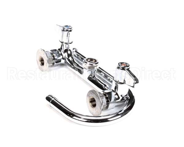 5F-8WLX05 T&S Brass Faucet Wall Mount 8 Centers 512 Swi