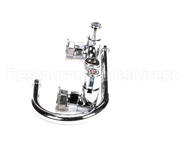 5F-8WLX05 T&S Brass Faucet Wall Mount 8 Centers 512 Swi