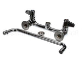 5F-8WLX12 T&S Brass Faucet, Wall Mount, 8 Centers, 12 Swing