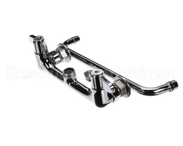 5F-8WLX12 T&S Brass Faucet, Wall Mount, 8 Centers, 12 Swing