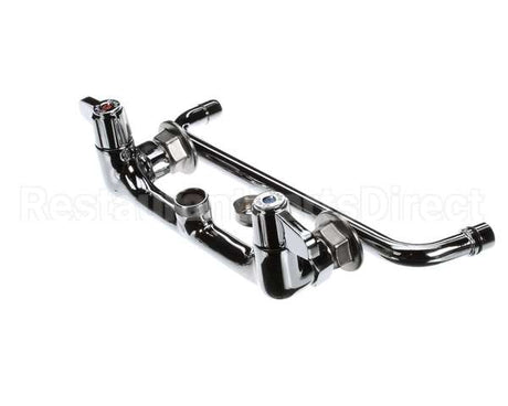 5F-8WLX12 T&S Brass Faucet, Wall Mount, 8 Centers, 12 Swing