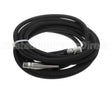 5HR-2HSE-25 T&S Brass 3/8 X 25' Equip Hose, Black, Medium Pres