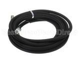 5HR-2HSE-25 T&S Brass 3/8 X 25' Equip Hose, Black, Medium Pres