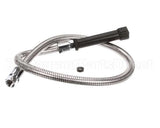 5HSE44 T&S Brass Hose, 44 Flex Stainless Steel, Black Han