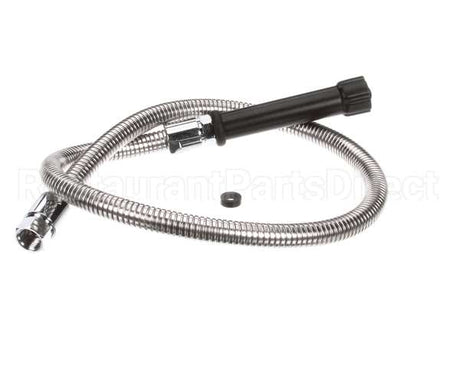 5HSE44 T&S Brass Hose, 44 Flex Stainless Steel, Black Han