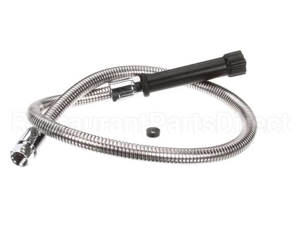 5HSE44 T&S Brass Hose, 44 Flex Stainless Steel, Black Han