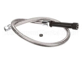 5HSE44 T&S Brass Hose, 44 Flex Stainless Steel, Black Han