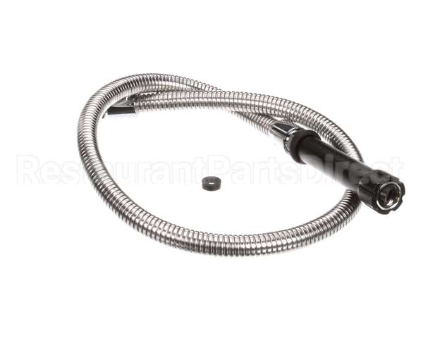 5HSE44 T&S Brass Hose, 44 Flex Stainless Steel, Black Han