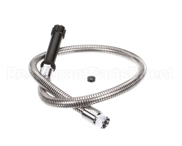 5HSE44 T&S Brass Hose, 44 Flex Stainless Steel, Black Han