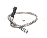 5HSE44 T&S Brass Hose, 44 Flex Stainless Steel, Black Han