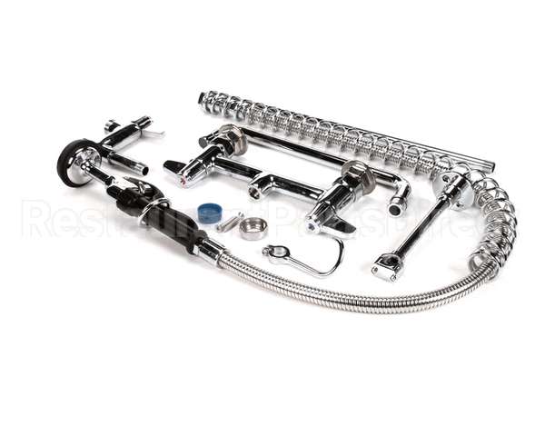 5PR-8D12 T&S Brass Pre-Rinse Unit, 8 Deck Mount, Add-On Fau