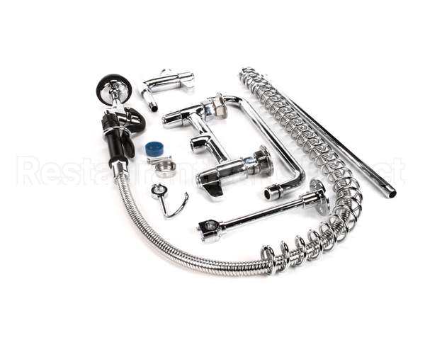 5PR-8D12 T&S Brass Pre-Rinse Unit, 8 Deck Mount, Add-On Fau