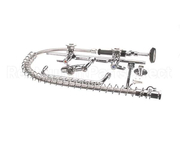 5PR-8W10 T&S Brass Pre-Rinse, Wall Mount Base, 8 Centers, 6