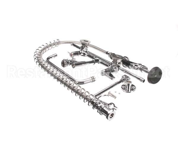 5PR-8W10 T&S Brass Pre-Rinse, Wall Mount Base, 8 Centers, 6