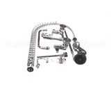 5PR-8W10 T&S Brass Pre-Rinse, Wall Mount Base, 8 Centers, 6