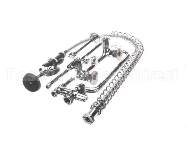 5PR-8W12 T&S Brass Pre-Rinse, Wall Mount Base, 8 Centers, 6