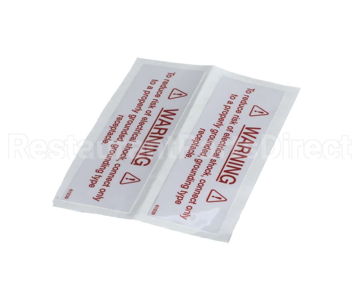 61039 Henny Penny Label-Electrical Warning