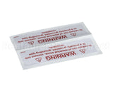 61039 Henny Penny Label-Electrical Warning