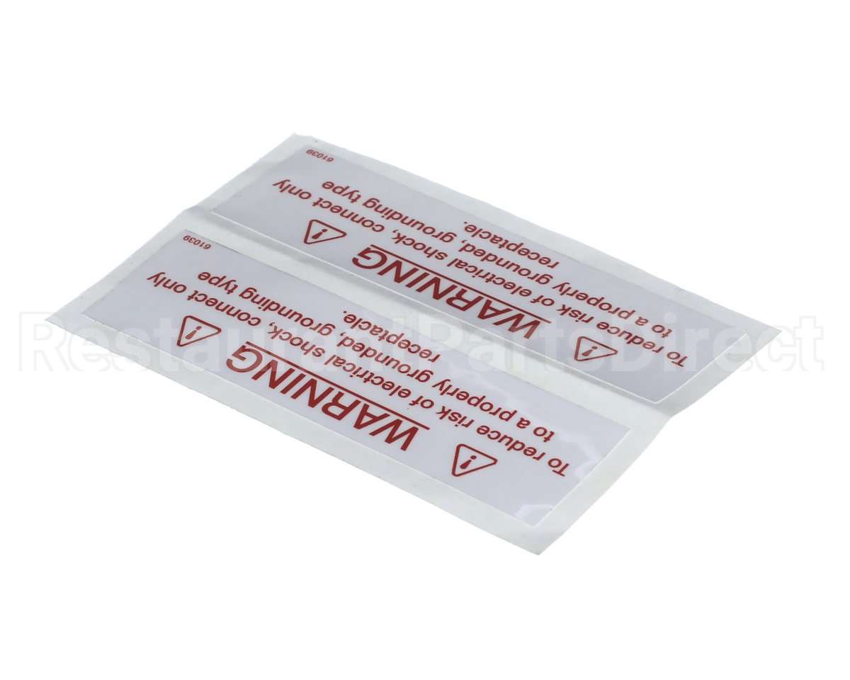 61039 Henny Penny Label-Electrical Warning