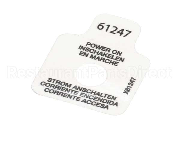 61247 Grindmaster Cecilware Label, Power On Light Pic