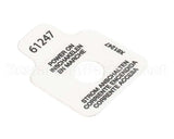 61247 Grindmaster Cecilware Label, Power On Light Pic
