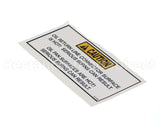 61534 Henny Penny Label-Caution Oil Return Line