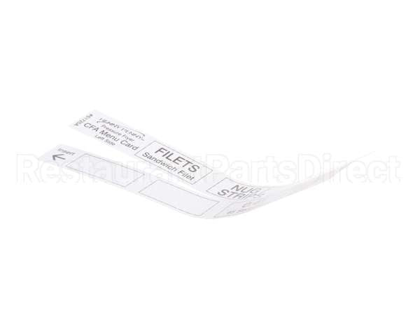 61725 Henny Penny Menu Card-Cfa Pressure Fryer