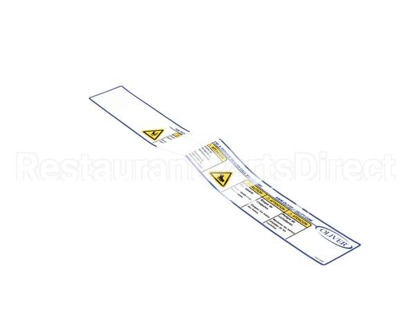 6402-0006 Oliver Nameplate-Technical Supp/Caut