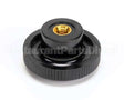 64065 Saniserv Knob, Plas Blk 1-7/8