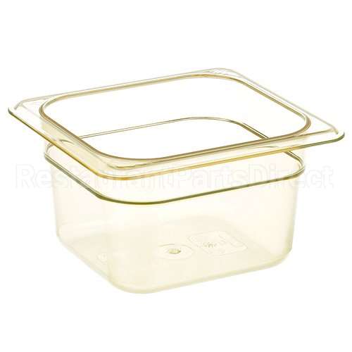 64HP772 Compatible Cambro 1/6 High Heat Food Pan Amber