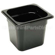 66CW(110) Compatible Cambro Pan Sixth X 6 Black -110