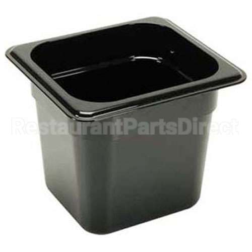 66CW(110) Compatible Cambro Pan Sixth X 6 Black -110