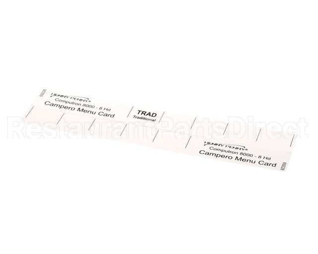 69228 Henny Penny Menu Card-C8000 Campero-8Hd