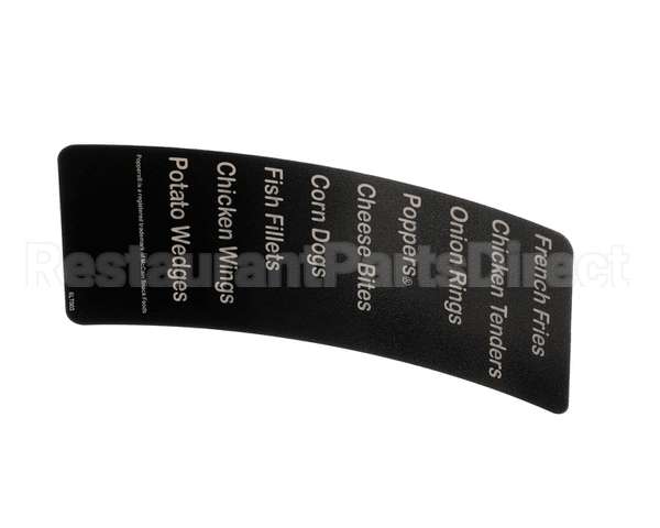 6LT003 Perfect Fry Label,Preset Slider