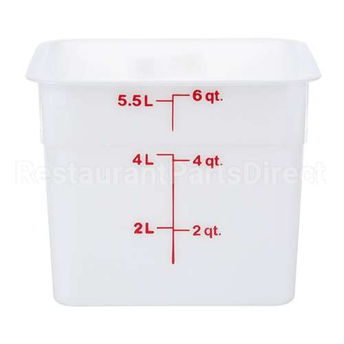 6SFSP-148 Compatible Midwest Appliance Parts Container Sq 6Qt -148 Poly/White