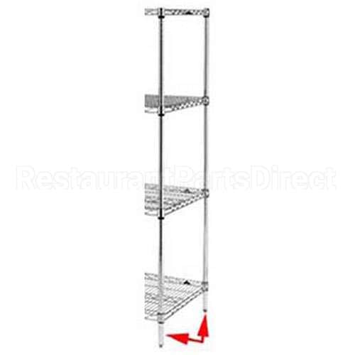 74PK3 Compatible Intermetro Post, Shelf, 74", Epoxy, Metro