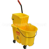 758088 Compatible Rubbermaid 35Qt Wavebrake Mop Combo Yellow Bucket & Wringer