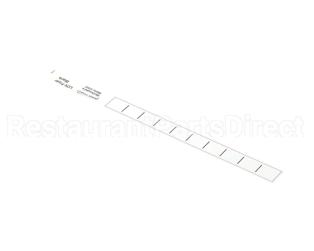 77249 Henny Penny Menu Card-Blank-Lov