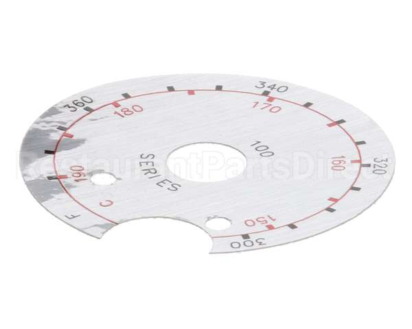8021458 Frymaster Label,Dial Plate Notched