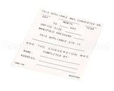 8022530 Frymaster Label,Conversion Date, English