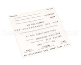 8022530 Frymaster Label,Conversion Date, English