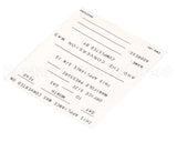 8022530 Frymaster Label,Conversion Date, English