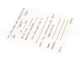 8022530 Frymaster Label,Conversion Date, English