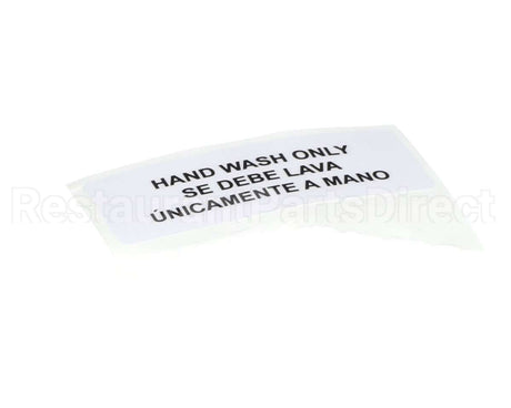 80314 Server Hand Wash Only Label