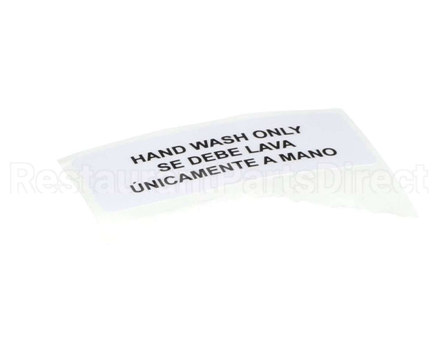 80314 Server Hand Wash Only Label