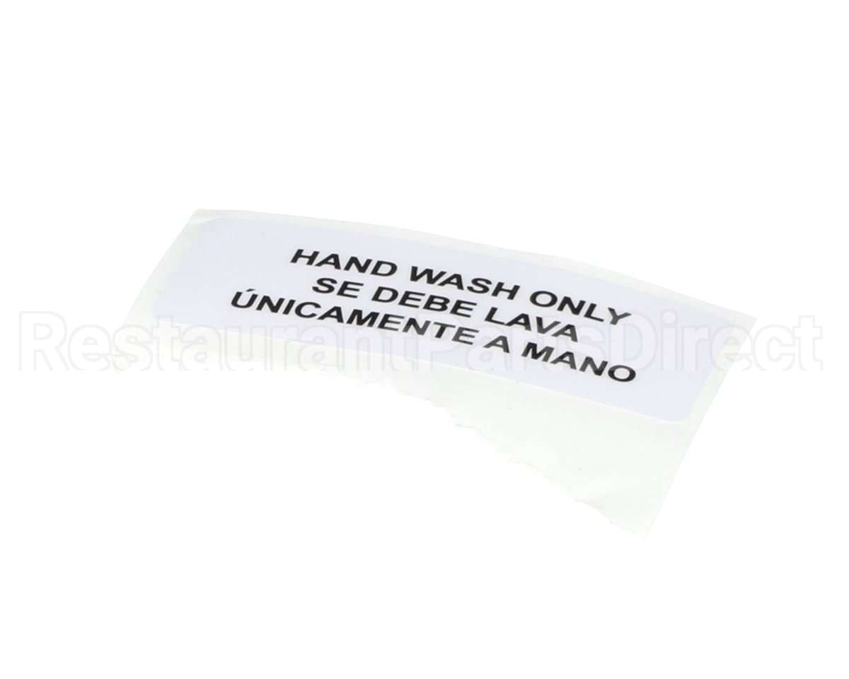 80314 Server Hand Wash Only Label